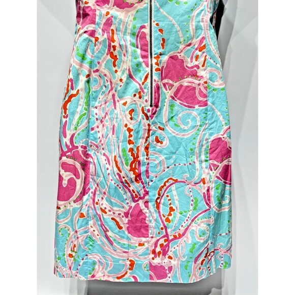 Lilly Pulitzer Gabby Shift Dress Blue Jellies be Jammin Womens 0 XS - Picture 9 of 14
